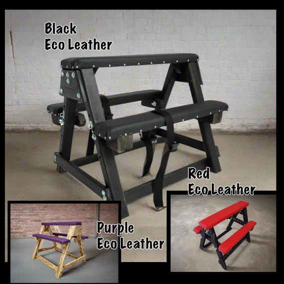 Banc BDSM Portable Violet - Mobilier De Fessée Et Contrainte - Neuf