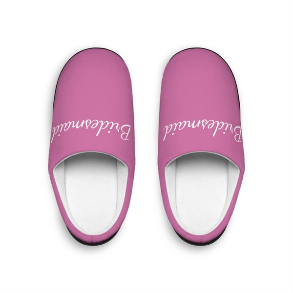 Women's BRIDESMAID Bridesmaid Bachelorette Party Indoor Slippers Bridal Party Gift