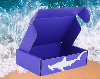 Shark themed boxes, shark lovers mystery boxes, kid boxes, adult boxes, shark week party box, shark spa box, Jaws inspired boxes