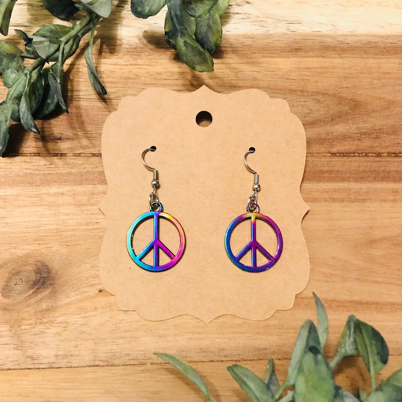 Cool & Fun 70's Button Earrings main image 1