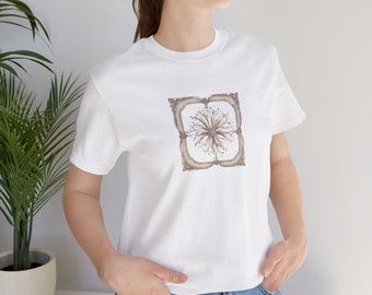 Swirl Design Unisex T-Shirt: Elegant Soft Jersey Tee