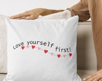 Love Yourself First SVG: Valentinstag Affirmation (Digitaler Download)