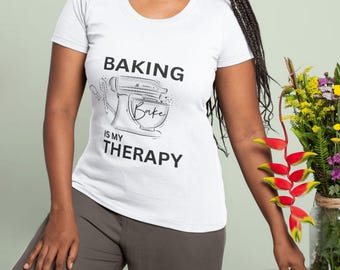 Baking is My Therapy SVG: Funny Kitchen Mixer PNG (Digital Download)