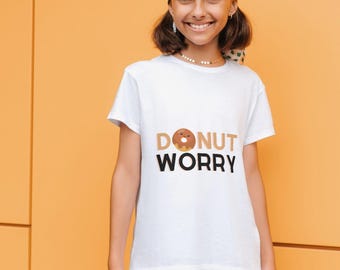 donut svg, donut worry svg, funny svg, food pun svg, dessert svg, printable svg, digital download svg, donut clipart, funny sticker svg