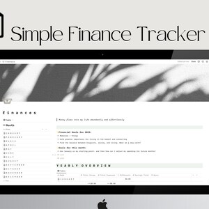 Simple Notion Finance Tracker | Notion Budget Template | Simple Aesthetic Budget Tracker