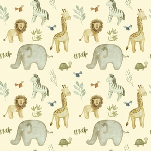 Dissolvable Wrapping Paper Safari Babies Zero Waste, Sustainable, Plastic Free, Kids Wrapping Paper, Gift Wrap image 3