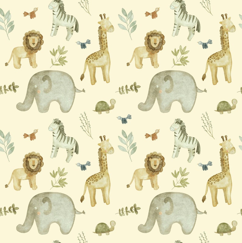 Dissolvable Wrapping Paper Safari Babies Zero Waste, Sustainable, Plastic Free, Kids Wrapping Paper, Gift Wrap image 3