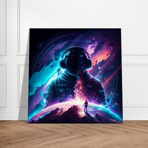 L'astronauta, tela, design unico, tela unica, decorazione, regalo