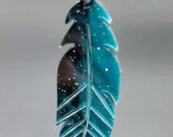 Custom feather earrings