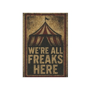Vintage Circus Art Print: Retro Carnival Poster, Nursery Wall Decor