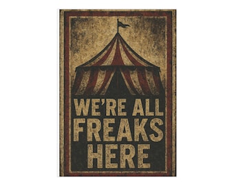 Vintage Circus Art Print: Retro Carnival Poster, Nursery Wall Decor