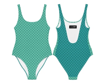 Sexy Green Two Toned No Pads Swimsuit