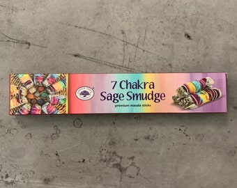 7 Chakra Sage Smudge Incense Sticks