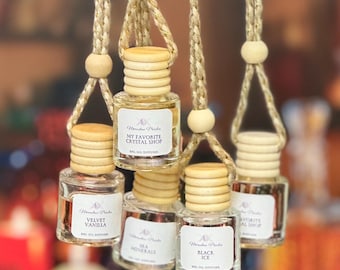 Hanging Car Diffuser: Aromatherapy Air Freshener, Luxury Scents (8ml)