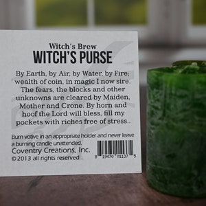 Witch's Purse Magical Votive For Abundance, Manifestation and Money image 3