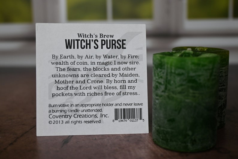 Witch's Purse Magical Votive For Abundance, Manifestation and Money image 3