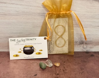 Money Magnet Crystal Set: Manifest Wealth & Lucky Crystal Kit Abundance Crystals