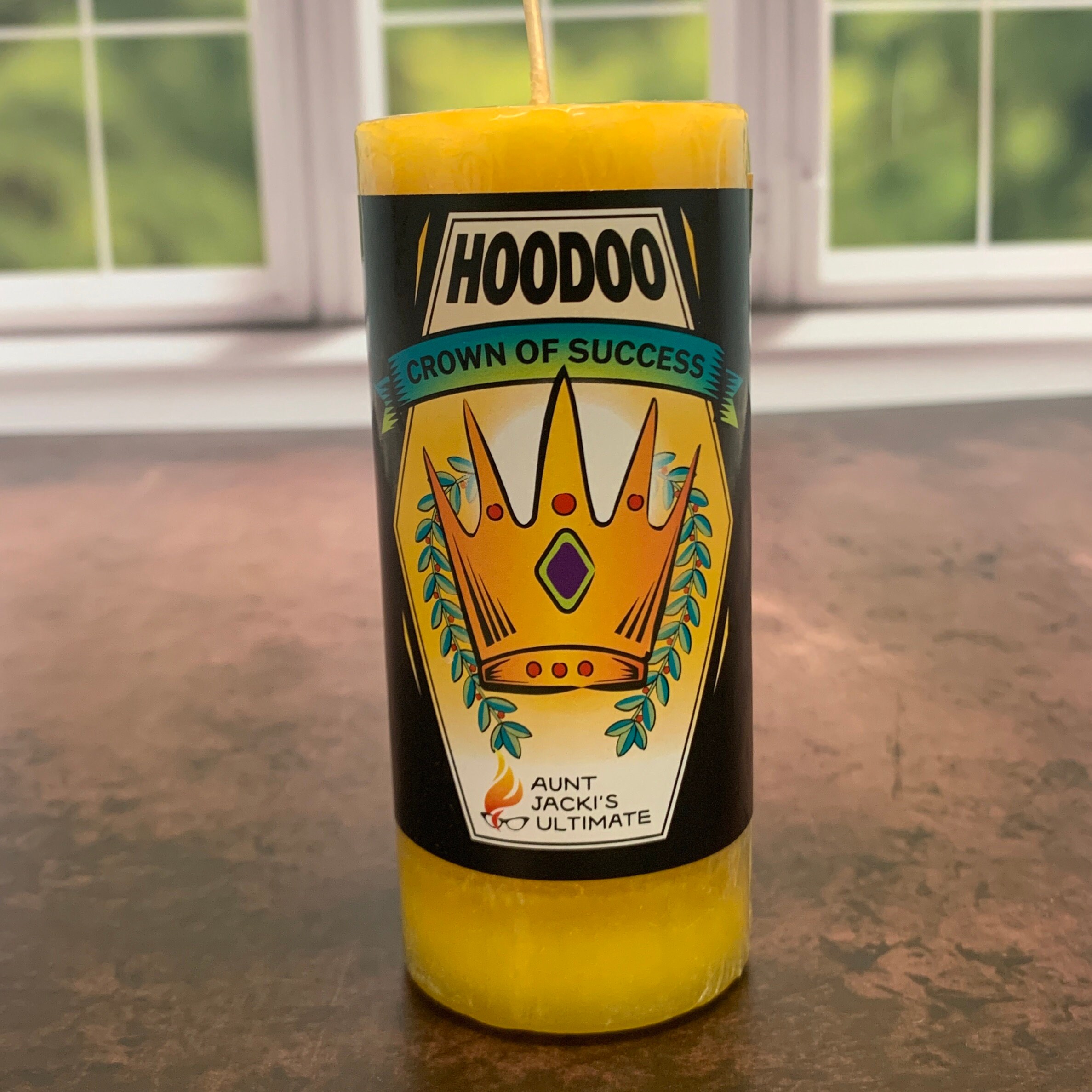 Aunt Jacki's Hoodoo Crown of Success Candle