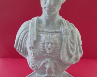 Julius Caesar Pen Holder 7.5 Inches Tall, 3D Printed in Marble Effect PLA & More