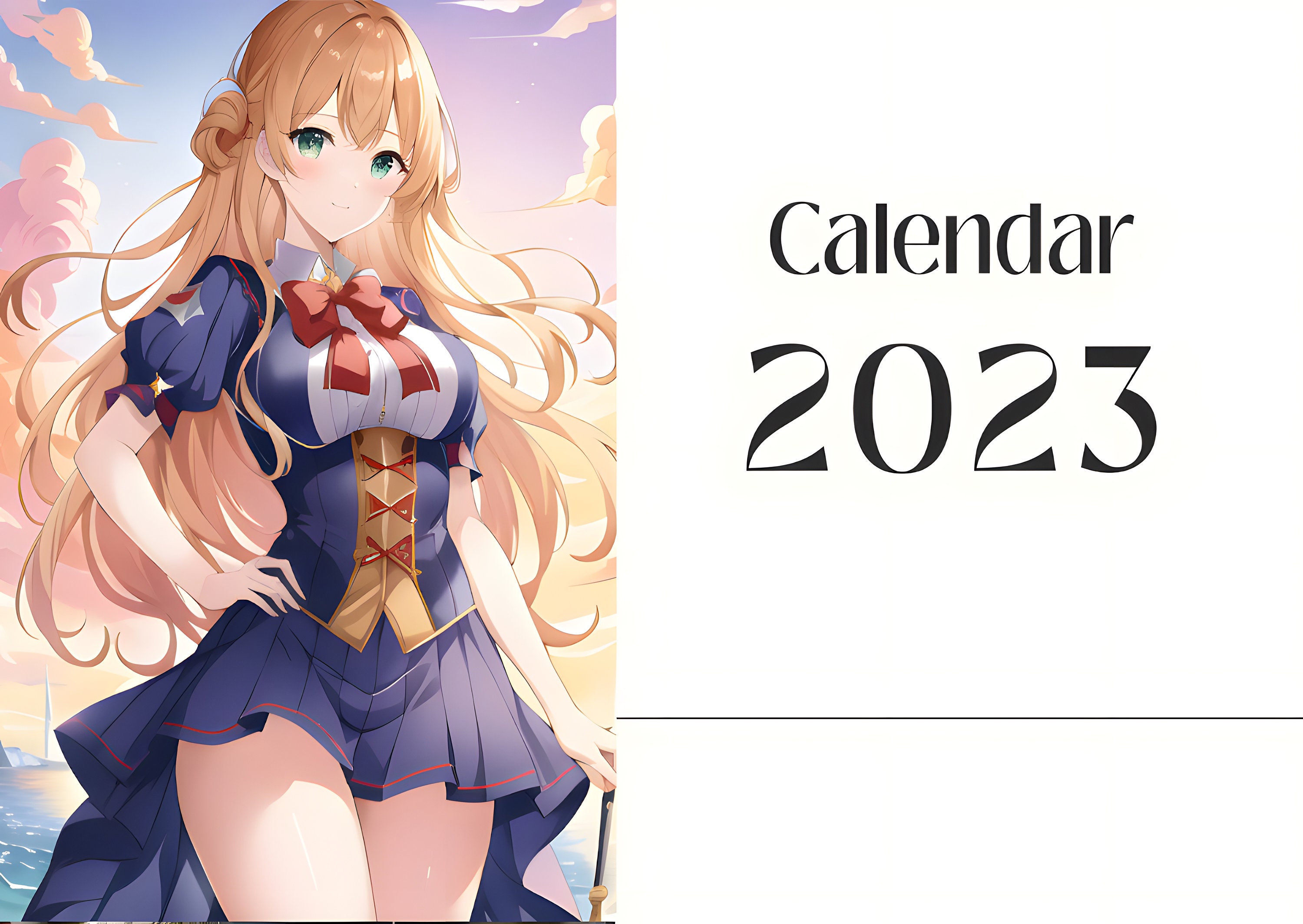 Anime Calendar - Etsy Anime Calendar - Etsy