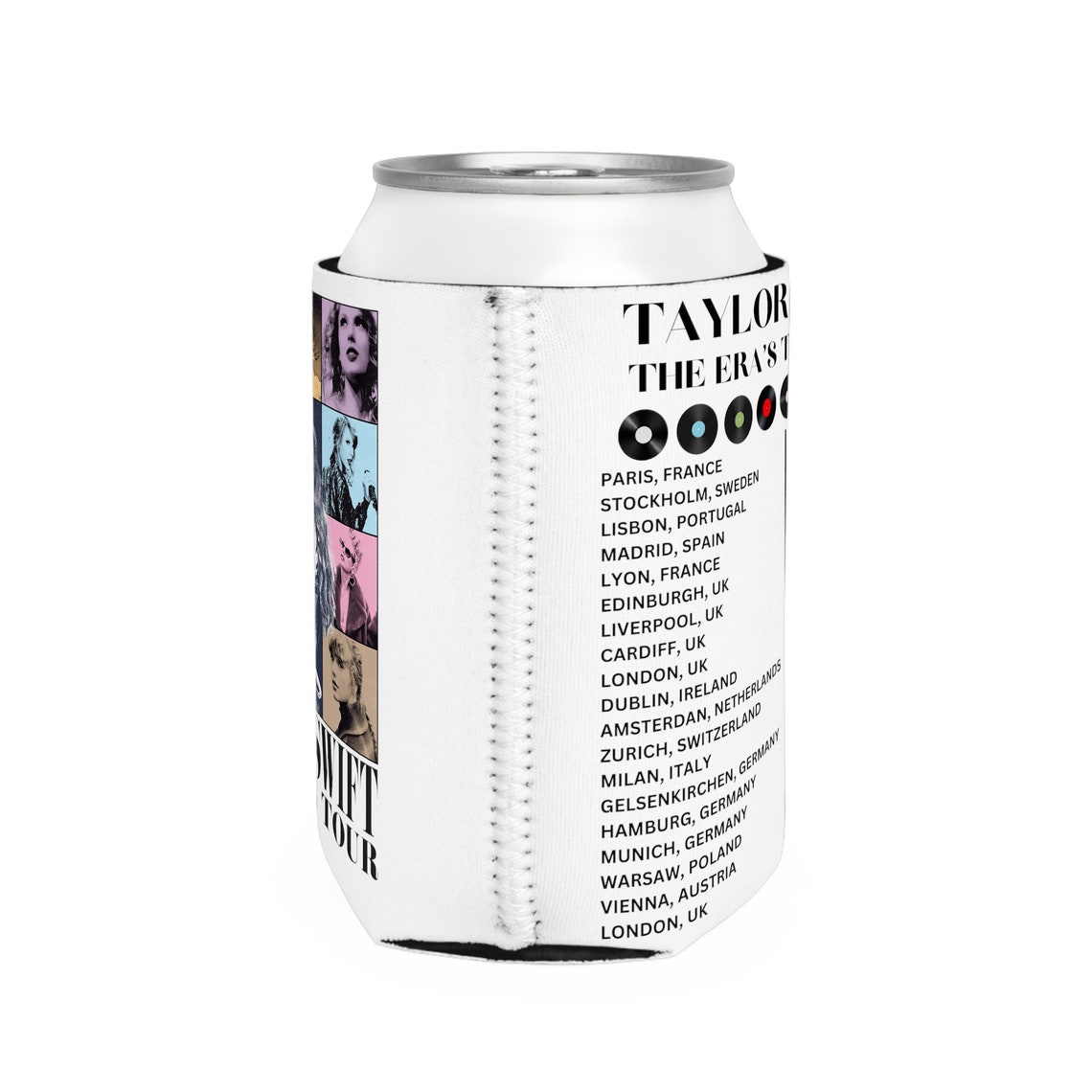 Taylor Swift European Tour 2024 Can Koozie the Era's Tour Etsy
