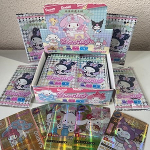 Sanrio Cards Kuromi Cinnamonroll Hello Kitty My Melody Pompopurin Badtz-Maru Keroppi Pochacco Buste
