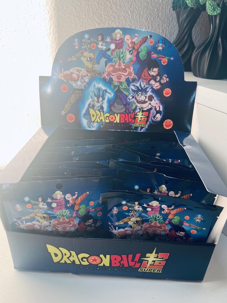 Surprise Envelopes Dragon Ball Keychain Collectible Card Goku Vegeta