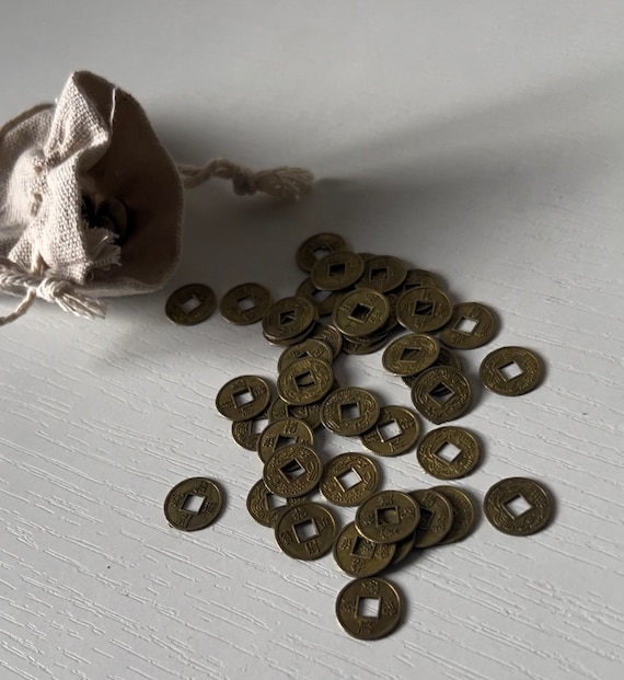 Monete Feng Shui Cinesi Antiche - 100 Pezzi In Lega Metallica, 2.4 Cm | Portafortuna Per Ricchezza E Salute - Foto 4