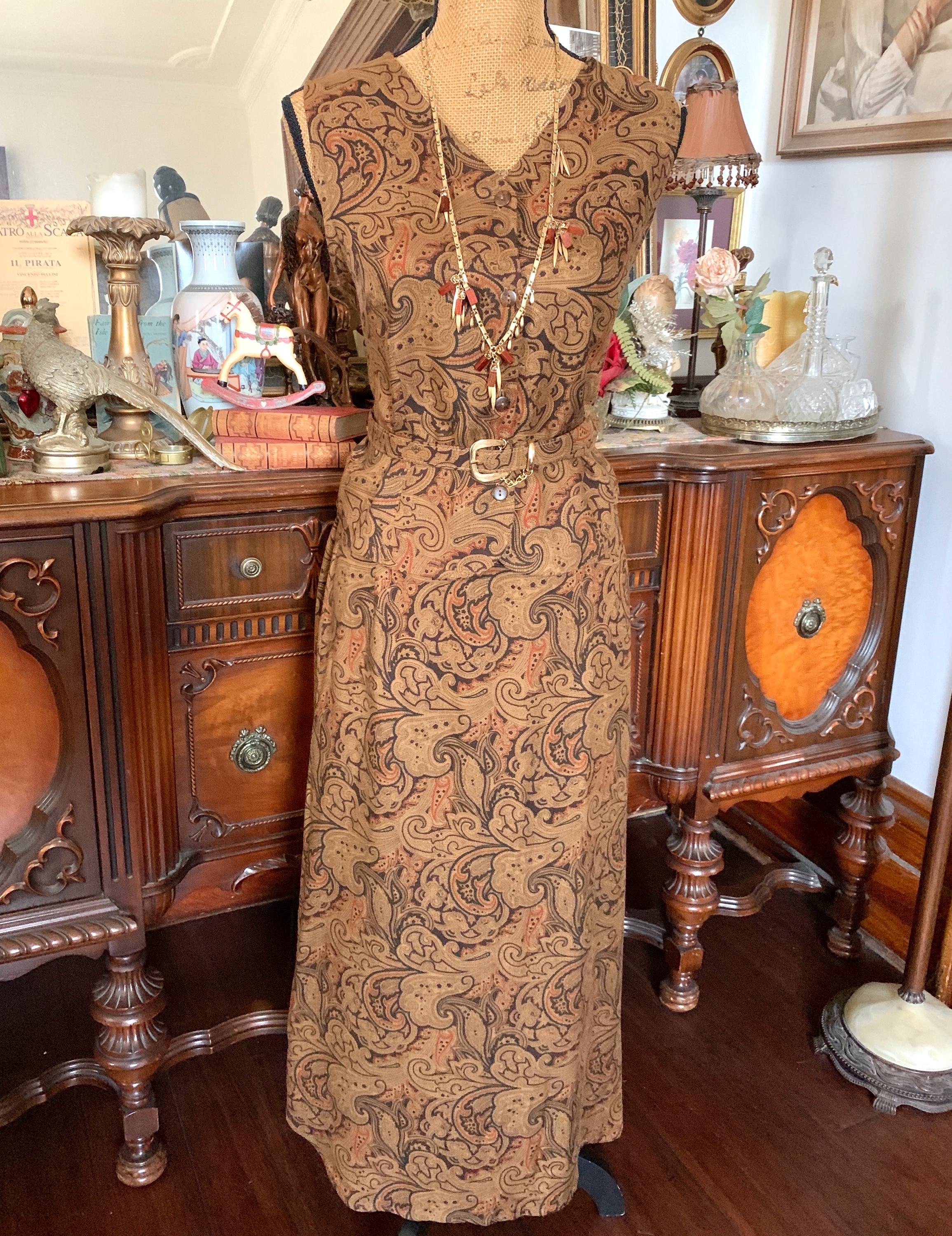 Brown Peasant Dress - Etsy Canada Brown Peasant Dress - Etsy Canada