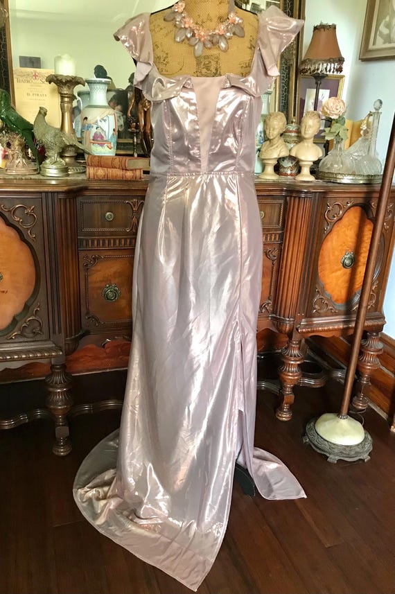 mint prom dress V Neck Open Back Mint Green Lace Ruffle Tiered Long Prom Dress, Mint G –  abcprom