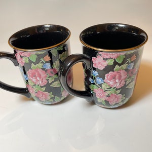 Vintage Otagiri Tavistock Floral Garden Mugs