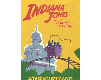 Indiana Jones Ride Poster