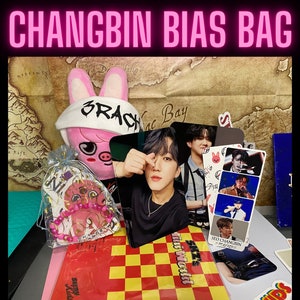 Changin Bias Gift Bags | Stray Kids Mystery Box Pack | Kpop Group Merch | Stickers, Photocards, Keychains
