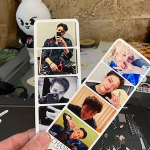 Stray Kids Jumbo Fotokarten | Stray Kids 4-fach geschnittener Fotostreifen | Kpop Lesezeichen Lomo Karten