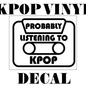 Decalque de vinil Kpop personalizável - Straykids, Enhypen, Blackpink, Twice, Ateez e mais - Ótimo para carros