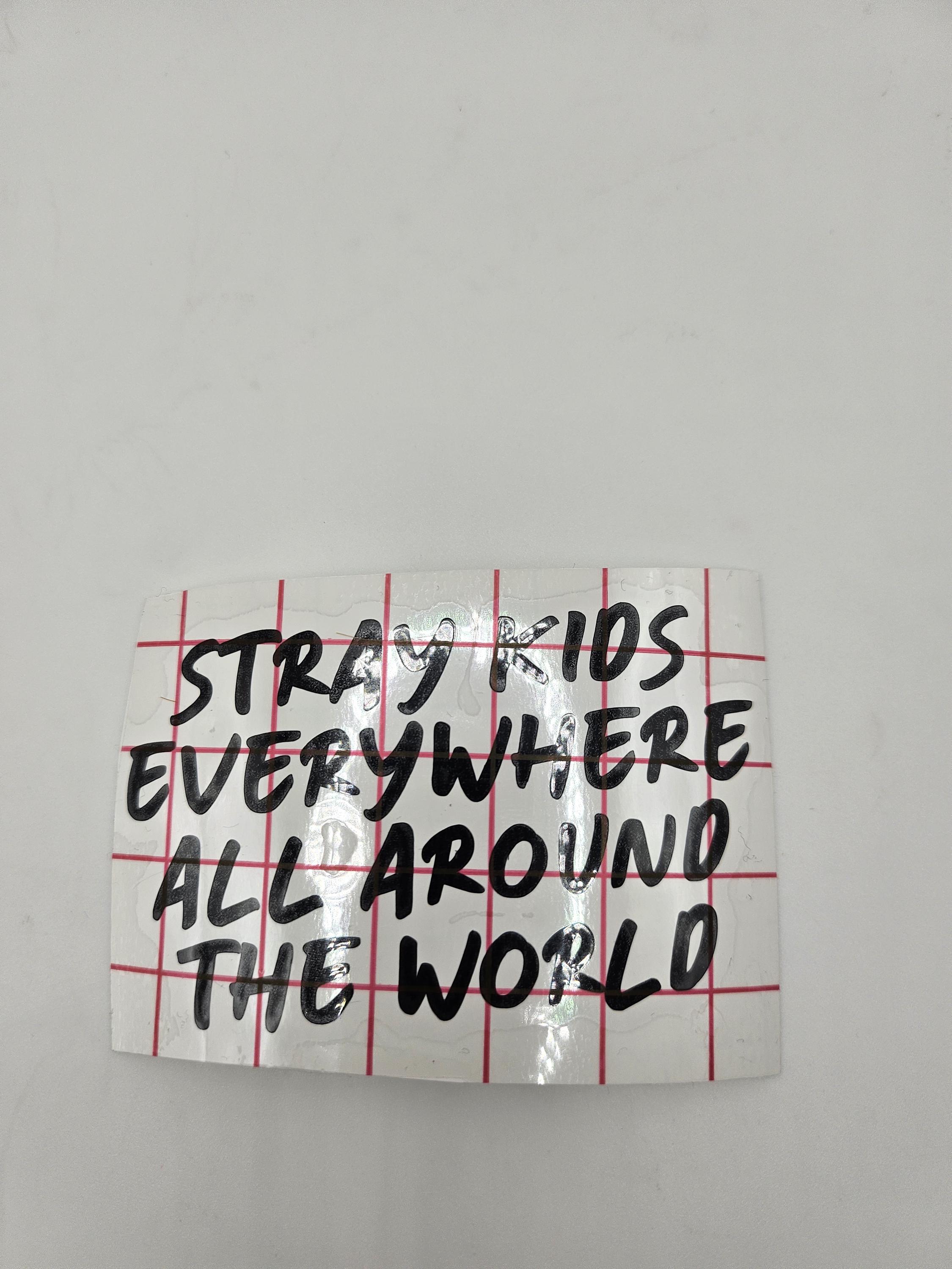 Stray Kids Logo Decal | KPOP Vinyl Bumper Stickers | Assorted Decals ...