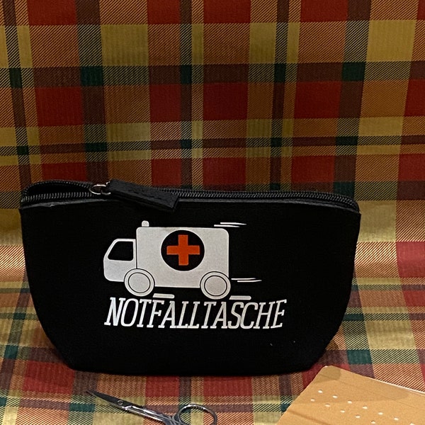 kompakte Notfalltasche - klein und äußerst ideal für unterwegs Erste Hilfe Tasche | Notfalltasche | Pflaster- und Medikamententasche