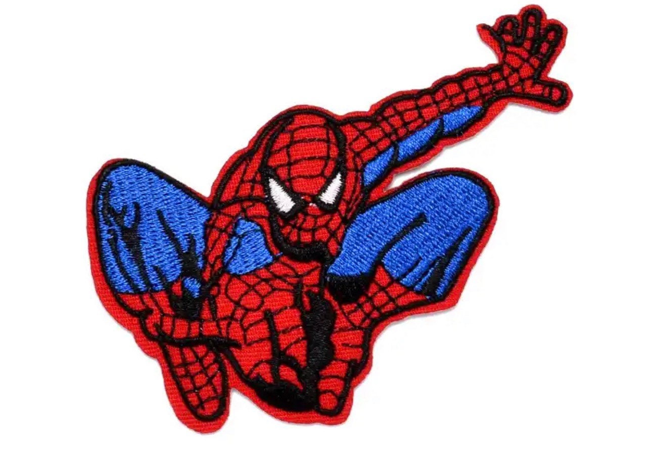 Spiderman Patch Iron on Embroidered Badge Patch Spider 