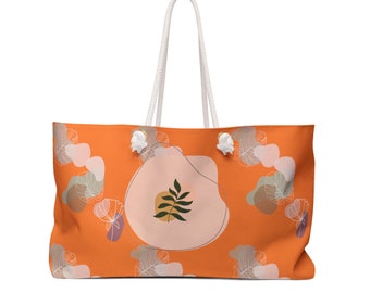 Orange Weekender Bag