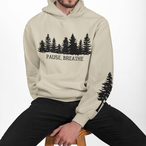 Sudadera con capucha para amantes de la naturaleza, regalo para amantes de la naturaleza, sudadera minimalista para senderismo, sudadera con capucha para exteriores