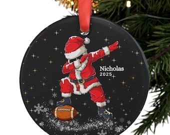 Personalized Football Ornament, Football Player Gift