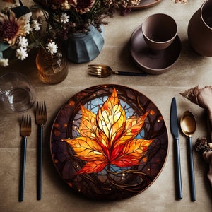 Fall plates dinnerware on sale