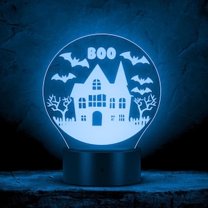 Haunted House Halloween Led Light Halloween Home Decor, Halloween Nightlight Spooky Decoration Halloween Gifts Light Up Halloween Decoration