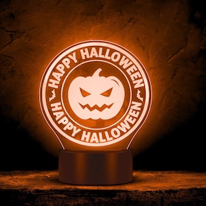 Halloween Jackolantern Led Light Halloween Pumpkin Home Decor, Halloween Nightlight Spooky Decoration Halloween Gifts Light Up Decoration