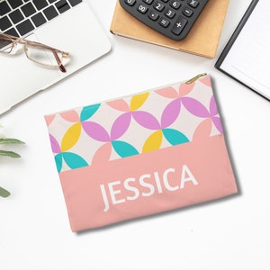 Personalized Pencil Case Back to School Gift, School Supplies Personalized Gifts Custom Zipper Pencil Pouch Trendy Aesthetic Pencil Bag