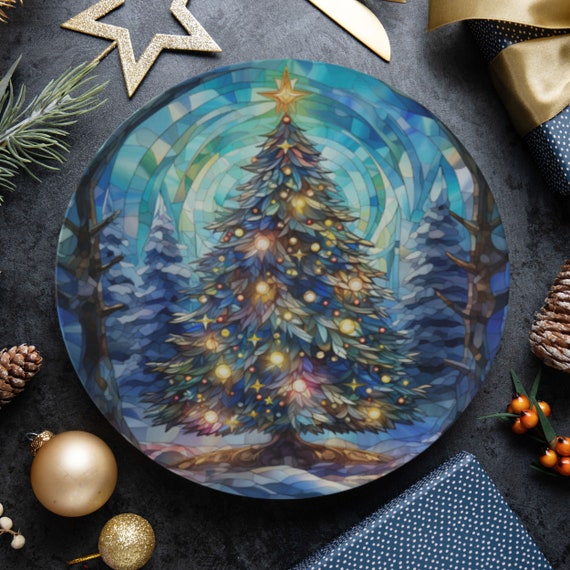 Bone China Christmas Tree Plate Christmas Dinner Plate Winter Kitchen Decor Christmas Dinnerware Set Christmas Cookie Plate Party Plates Etsy