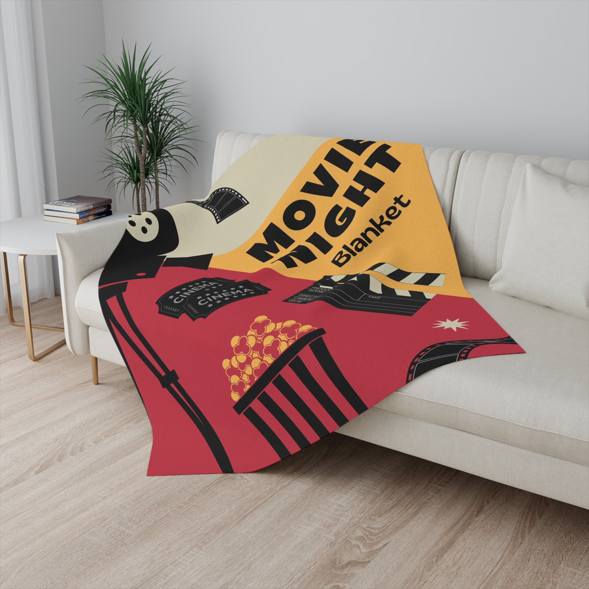 Throw Blanket Movie Night fur main image 0