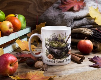 Cottagecore Kaffeebecher Herbst Küche Dekor Kürbis Becher Hexe Becher Skurril Halloween Becher Herbst Becher Cottagecore Tasse Geschenk für ihren Herbst Becher