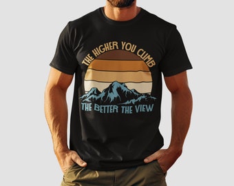 Hiking Shirt Rock Climbing Mountaineering Gift, Adventure Shirt Rock Climbing Gifts Mountain Shirt Adventurer Gift Outdoorsy Gifts For Hiker