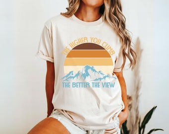 Hiking Shirt Rock Climbing Mountaineering Gift, Adventure Shirt Rock Climbing Gifts Mountain Shirt Adventurer Gift Outdoorsy Gifts For Hiker